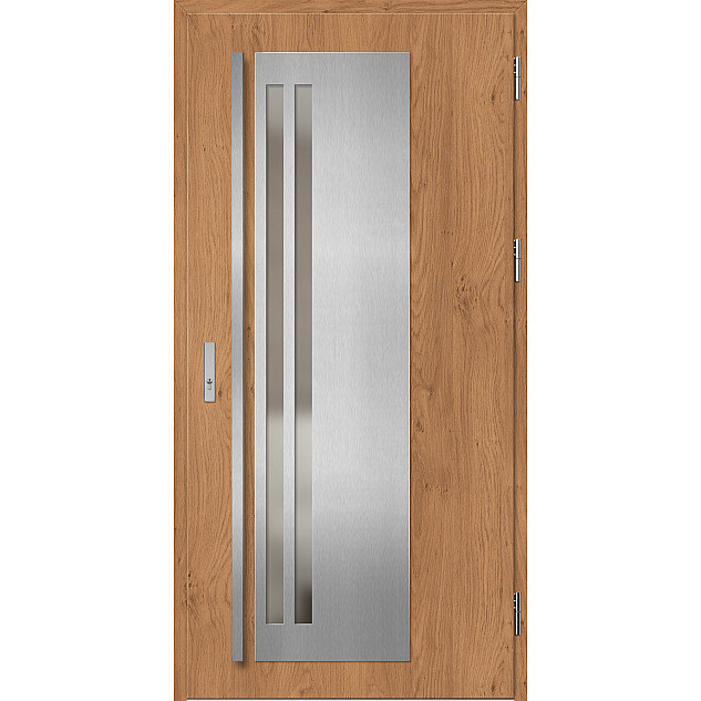 Ocelové vchodové dveře - LINDEN 2 - Winchester, Label Inox Ocelové vchodové dveře ERKADO - LINDEN 2 - Winchester, Label Inox