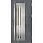 Ocelové vchodové dveře - LINDEN 3 - Dub Antracit, Label Inox Ocelové vchodové dveře ERKADO - LINDEN 3 - Dub Antracit, Label Inox