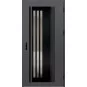 Ocelové vchodové dveře ERKADO - LINDEN 6 - Hladký Antracit, Label Black