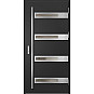 Ocelové vchodové dveře - LUCERNA 1 - Černá, Label Inox Ocelové vchodové dveře ERKADO - LUCERNA 1 - Černá, Label Inox