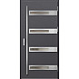 Ocelové vchodové dveře - LUCERNA 1 - Hladký Antracit, Label Inox Ocelové vchodové dveře ERKADO - LUCERNA 1 - Hladký Antracit, Label Inox