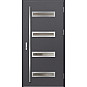 Ocelové vchodové dveře - LUCERNA 2 - Hladký Antracit, Label Inox Ocelové vchodové dveře ERKADO - LUCERNA 2 - Hladký Antracit, Label Inox
