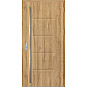 Ocelové vchodové dveře - LUTTER 3 - Dub Natur, Stamp Roller Ocelové vchodové dveře ERKADO - LUTTER 3 - Dub Natur, Stamp Roller