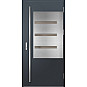 Ocelové vchodové dveře - MELK 1 - Antracit Struktura, Label Inox Ocelové vchodové dveře ERKADO - MELK 1 - Antracit Struktura, Label Inox