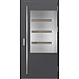 Ocelové vchodové dveře - MELK 1 - Hladký Antracit, Label Inox Ocelové vchodové dveře ERKADO - MELK 1 - Hladký Antracit, Label Inox