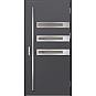 Ocelové vchodové dveře - MELK 2 - Hladký Antracit, Label Inox Ocelové vchodové dveře ERKADO - MELK 2 - Hladký Antracit, Label Inox
