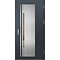 Ocelové vchodové dveře - MURTER 1 - Antracit Struktura, Label Inox Ocelové vchodové dveře ERKADO - MURTER 1 - Antracit Struktura, Label Inox