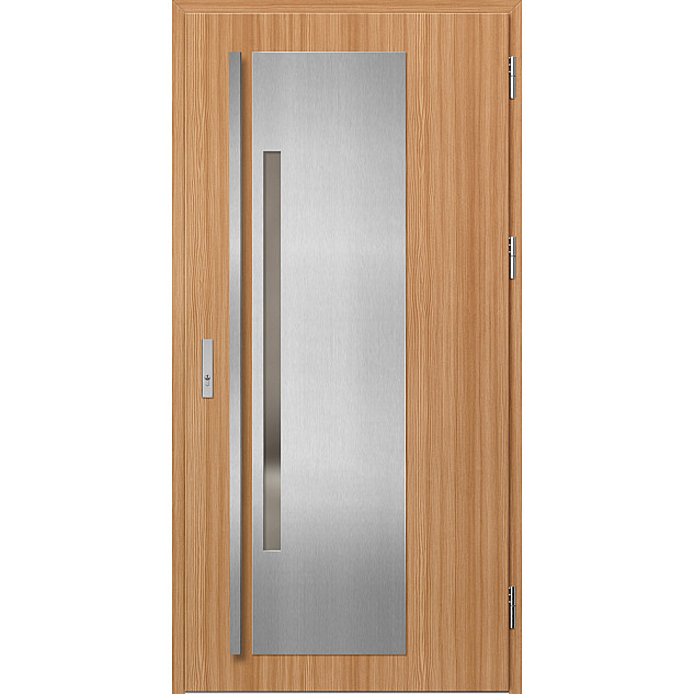 Ocelové vchodové dveře - MURTER 1 - Borovice horská, Label Inox Ocelové vchodové dveře ERKADO - MURTER 1 - Borovice horská, Label Inox