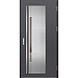 Ocelové vchodové dveře - MURTER 1 - Hladký Antracit, Label Inox Ocelové vchodové dveře ERKADO - MURTER 1 - Hladký Antracit, Label Inox