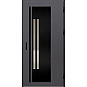 Ocelové vchodové dveře - MURTER 2 - Hladký Antracit, Label Black Ocelové vchodové dveře ERKADO - MURTER 2 - Hladký Antracit, Label Black