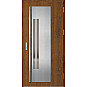Ocelové vchodové dveře - MURTER 2 - Ořech, Label Inox Ocelové vchodové dveře ERKADO - MURTER 2 - Ořech, Label Inox