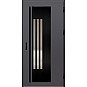 Ocelové vchodové dveře - MURTER 3 - Hladký Antracit, Label Black Ocelové vchodové dveře ERKADO - MURTER 3 - Hladký Antracit, Label Black