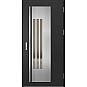 Ocelové vchodové dveře - MURTER 3 - Černá, Label Inox Ocelové vchodové dveře ERKADO - MURTER 3 - Černá, Label Inox