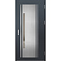 Ocelové vchodové dveře - MURTER 4 - Antracit Struktura, Label Inox Ocelové vchodové dveře ERKADO - MURTER 4 - Antracit Struktura, Label Inox
