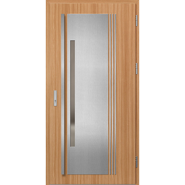 Ocelové vchodové dveře - MURTER 4 - Borovice horská, Label Inox Ocelové vchodové dveře ERKADO - MURTER 4 - Borovice horská, Label Inox