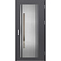 Ocelové vchodové dveře - MURTER 4 - Hladký Antracit, Label Inox Ocelové vchodové dveře ERKADO - MURTER 4 - Hladký Antracit, Label Inox