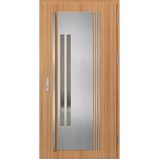 Ocelové vchodové dveře - MURTER 5 - Borovice horská, Label Inox Ocelové vchodové dveře ERKADO - MURTER 5 - Borovice horská, Label Inox