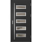 Ocelové vchodové dveře - RODING 1 - Černá, Label Inox Ocelové vchodové dveře ERKADO - RODING 1 - Černá, Label Inox