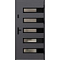 Ocelové vchodové dveře - RODING 2 - Hladký Antracit, Label Black Ocelové vchodové dveře ERKADO - RODING 2 - Hladký Antracit, Label Black