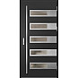 Ocelové vchodové dveře - RODING 2 - Černá, Label Inox Ocelové vchodové dveře ERKADO - RODING 2 - Černá, Label Inox
