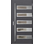 Ocelové vchodové dveře - RODING 2 - Hladký Antracit, Label Inox Ocelové vchodové dveře ERKADO - RODING 2 - Hladký Antracit, Label Inox