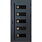 Ocelové vchodové dveře - SAMEDAN 1 - Antracit Struktura, Label Black Ocelové vchodové dveře ERKADO - SAMEDAN 1 - Antracit Struktura, Label Black