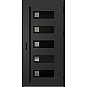 Ocelové vchodové dveře - SAMEDAN 1 - Černá, Label Black Ocelové vchodové dveře ERKADO - SAMEDAN 1 - Černá, Label Black