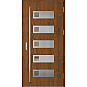 Ocelové vchodové dveře - SAMEDAN 1 - Ořech, Label Inox Ocelové vchodové dveře ERKADO - SAMEDAN 1 - Ořech, Label Inox