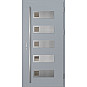 Ocelové vchodové dveře - SAMEDAN 1 - Šedá, Label Inox Ocelové vchodové dveře ERKADO - SAMEDAN 1 - Šedá, Label Inox