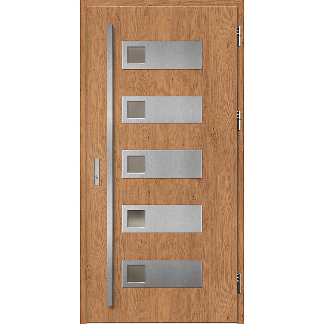 Ocelové vchodové dveře - SAMEDAN 1 - Winchester, Label Inox Ocelové vchodové dveře ERKADO - SAMEDAN 1 - Winchester, Label Inox
