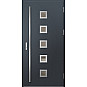 Ocelové vchodové dveře - SAMEDAN 2 - Antracit Struktura, Label Inox Ocelové vchodové dveře ERKADO - SAMEDAN 2 - Antracit Struktura, Label Inox