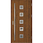 Ocelové vchodové dveře - SAMEDAN 2 - Ořech, Label Inox Ocelové vchodové dveře ERKADO - SAMEDAN 2 - Ořech, Label Inox