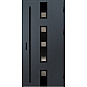 Ocelové vchodové dveře - SAMEDAN 4 - Antracit Struktura, Label Black Ocelové vchodové dveře ERKADO - SAMEDAN 4 - Antracit Struktura, Label Black