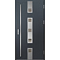 Ocelové vchodové dveře - SAMEDAN 4 - Antracit Struktura, Label Inox Ocelové vchodové dveře ERKADO - SAMEDAN 4 - Antracit Struktura, Label Inox