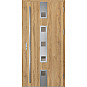 Ocelové vchodové dveře - SAMEDAN 4 - Dub Natur, Label Inox Ocelové vchodové dveře ERKADO - SAMEDAN 4 - Dub Natur, Label Inox