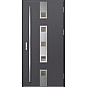 Ocelové vchodové dveře - SAMEDAN 4 - Hladký Antracit, Label Inox Ocelové vchodové dveře ERKADO - SAMEDAN 4 - Hladký Antracit, Label Inox
