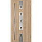 Ocelové vchodové dveře - SAMEDAN 4 - Surový Dub, Label Inox Ocelové vchodové dveře ERKADO - SAMEDAN 4 - Surový Dub, Label Inox