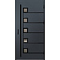 Ocelové vchodové dveře - SAMEDAN 5 - Antracit Struktura, Label Black Ocelové vchodové dveře ERKADO - SAMEDAN 5 - Antracit Struktura, Label Black