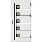 Ocelové vchodové dveře - SAMEDAN 5 - Borovice Bílá, Label Black Ocelové vchodové dveře ERKADO - SAMEDAN 5 - Borovice Bílá, Label Black
