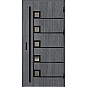 Ocelové vchodové dveře - SAMEDAN 5 - Dub Antracit, Label Black Ocelové vchodové dveře ERKADO - SAMEDAN 5 - Dub Antracit, Label Black