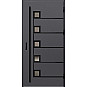 Ocelové vchodové dveře - SAMEDAN 5 - Hladký Antracit, Label Black Ocelové vchodové dveře ERKADO - SAMEDAN 5 - Hladký Antracit, Label Black