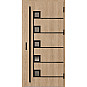 Ocelové vchodové dveře - SAMEDAN 5 - Surový Dub, Label Black Ocelové vchodové dveře ERKADO - SAMEDAN 5 - Surový Dub, Label Black