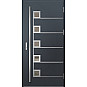 Ocelové vchodové dveře - SAMEDAN 5 - Antracit Struktura, Label Inox Ocelové vchodové dveře ERKADO - SAMEDAN 5 - Antracit Struktura, Label Inox