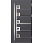 Ocelové vchodové dveře - SAMEDAN 5 - Hladký Antracit, Label Inox Ocelové vchodové dveře ERKADO - SAMEDAN 5 - Hladký Antracit, Label Inox