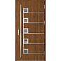 Ocelové vchodové dveře - SAMEDAN 5 - Ořech, Label Inox Ocelové vchodové dveře ERKADO - SAMEDAN 5 - Ořech, Label Inox
