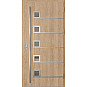 Ocelové vchodové dveře - SAMEDAN 5 - Surový Dub, Label Inox Ocelové vchodové dveře ERKADO - SAMEDAN 5 - Surový Dub, Label Inox