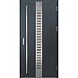 Ocelové vchodové dveře - SELTERS 1 - Antracit Struktura, Label Inox Ocelové vchodové dveře ERKADO - SELTERS 1 - Antracit Struktura, Label Inox