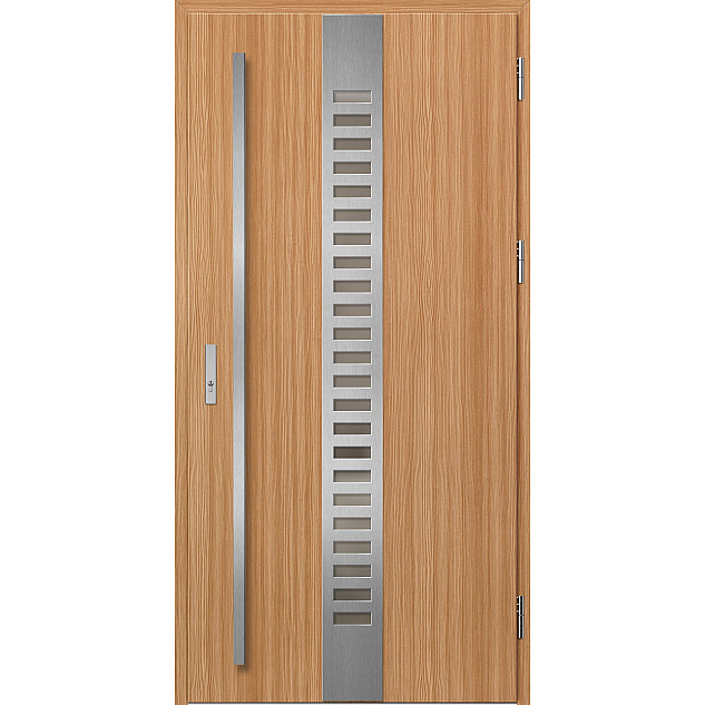 Ocelové vchodové dveře - SELTERS 1 - Borovice horská, Label Inox Ocelové vchodové dveře ERKADO - SELTERS 1 - Borovice horská, Label Inox