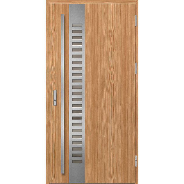 Ocelové vchodové dveře - SELTERS 2 - Borovice horská, Label Inox Ocelové vchodové dveře ERKADO - SELTERS 2 - Borovice horská, Label Inox