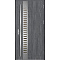 Ocelové vchodové dveře - SELTERS 2 - Dub Antracit, Label Inox Ocelové vchodové dveře ERKADO - SELTERS 2 - Dub Antracit, Label Inox